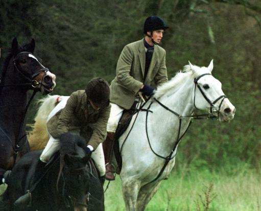 Prince William during the Beaufort Hunt