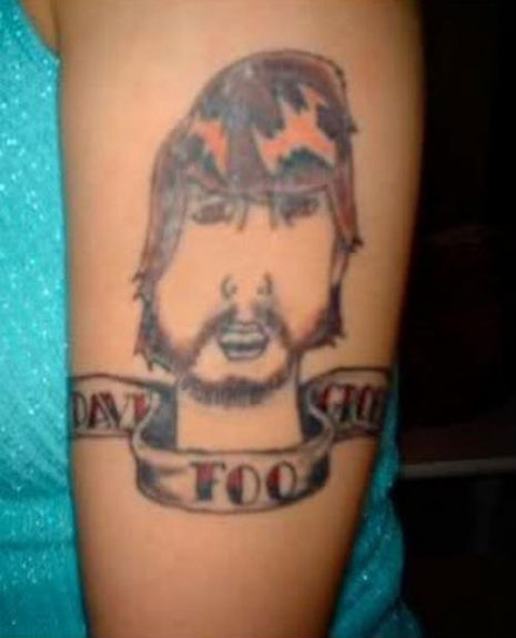 Dave Grohl bad tattoo