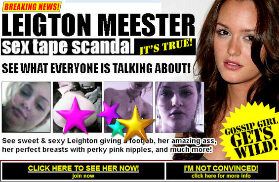 565px x 368px - Anorak News | Leighton Meester Sex Tape Uncensored