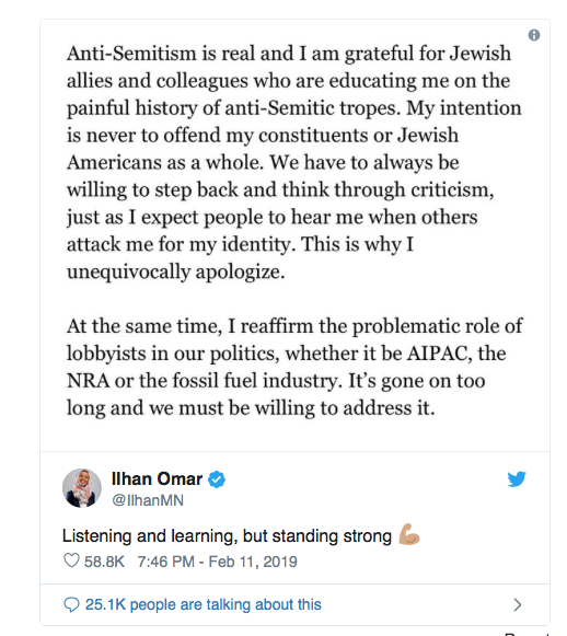 Ilhan Omar Jew hater antisemitism