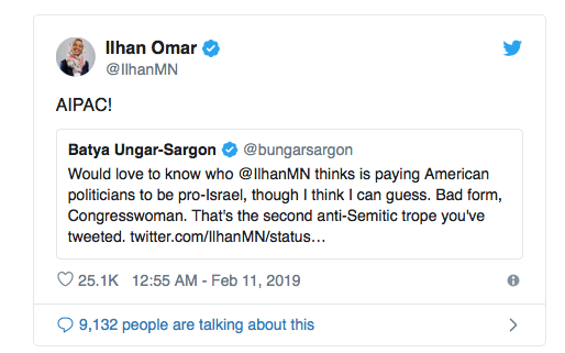 Ilhan Omar Jew hater antisemitism