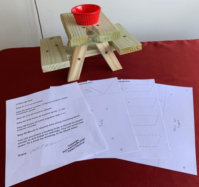 free squirrel picnic table plans