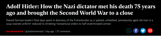 Hitler death independent