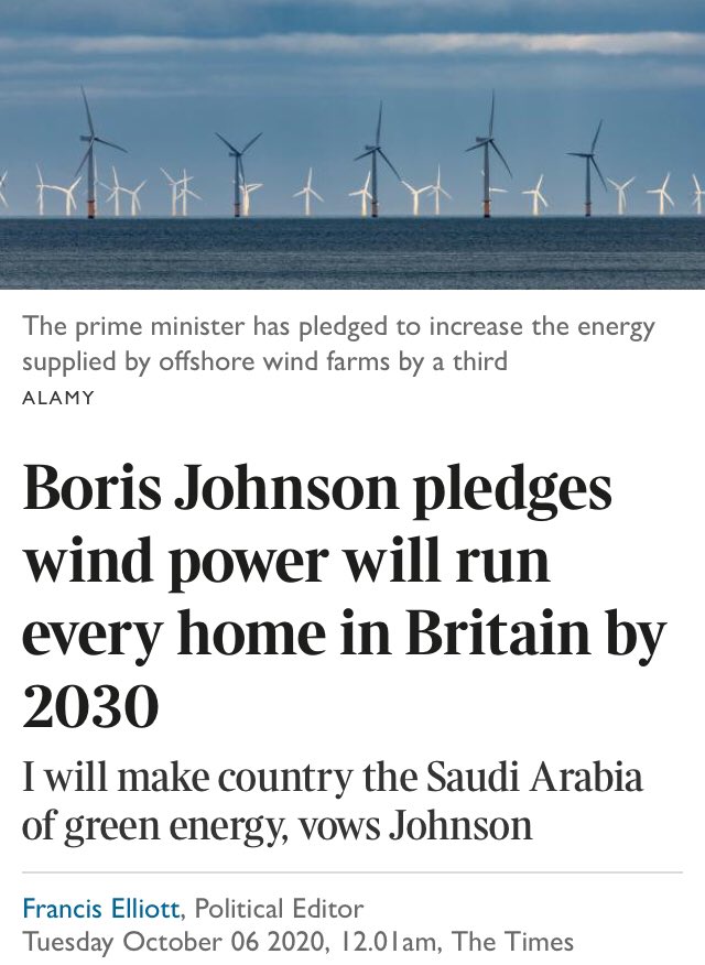 Boris Johnson wind power