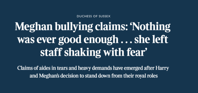Meghan Windsor bullying
